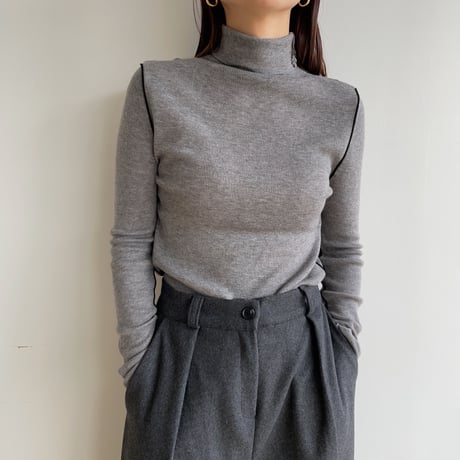 《予約販売》piping lib knit/2colors_nt1557