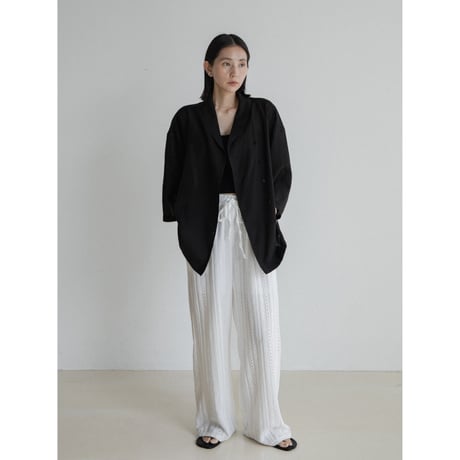 《予約販売》shawl collar sheer jacket_no0462