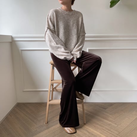 ✳︎予約販売✳︎velvet long pants/2 colors pants_np0068