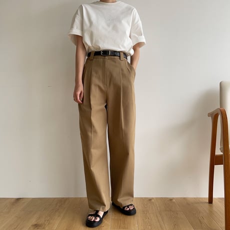 【nokcha original】“nc” chino pants/beige_np0611