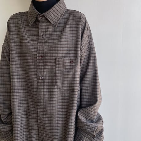 《予約販売》check over mannish shirt/2colors(unisex)_nb0208