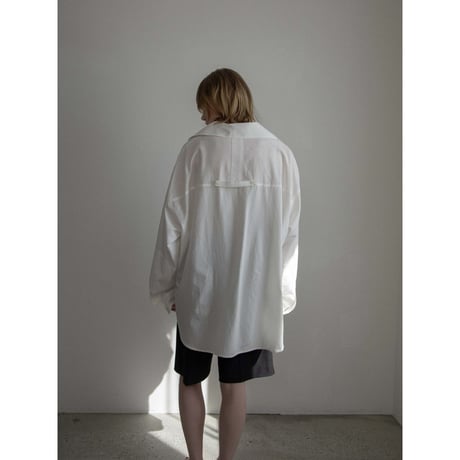 - AUTHENTIC series - emblem shirt/ivory_an0025