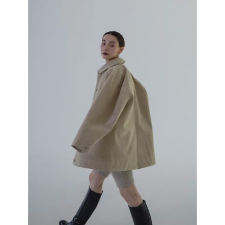 - AUTHENTIC series - real suède rich jacket/écru_an0014
