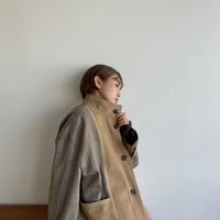 【nokcha original】quilting liner check jacket_no0162