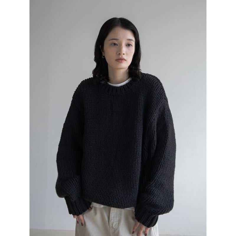 新品未着用MARNO Chloe knit tops black Chloe knit tops – MARNO