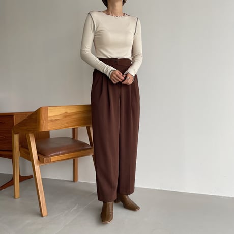 【 nokcha original】jersey slacks pants_np0470