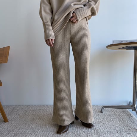 《予約販売》knit daily lib pants/2colors_np0514