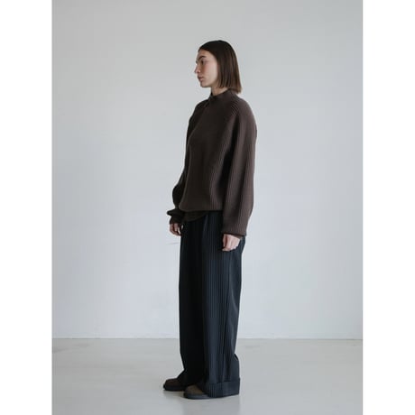 《予約販売》roll up stripe wide pants/2colors_np1200