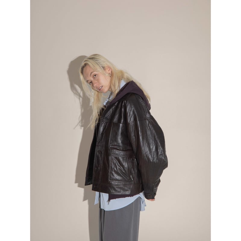 AUTHENTIC series - old like eco leather jacke