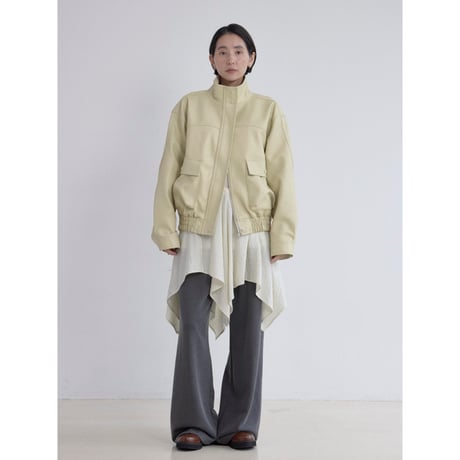 《予約販売》rich fake leather jacket/2colors_no0519