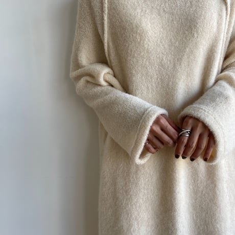 【nokcha original】raglan sleeve warm ops/ivory_nd0131
