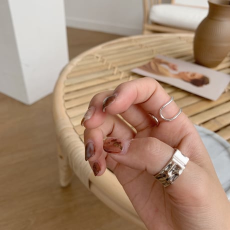 ✳︎予約販売✳︎silver925 rust ring_na0048