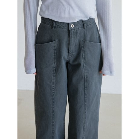 《予約販売》center press accent pants/2colors_np1250