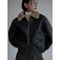 《予約販売》boa liner leather like jacket/2colors_no0411