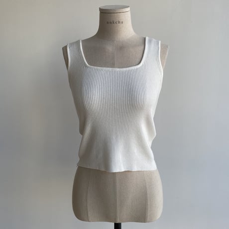 《予約販売》décolleté knit tank top/3colors_nt1610