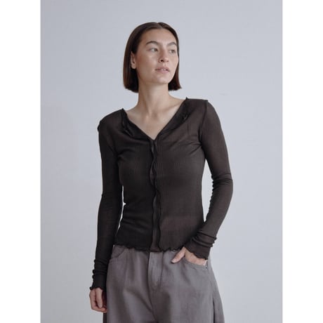 《予約販売》décolleté sheer tops/4colors_nt2505