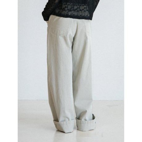 《予約販売》center press accent pants/2colors_np1250