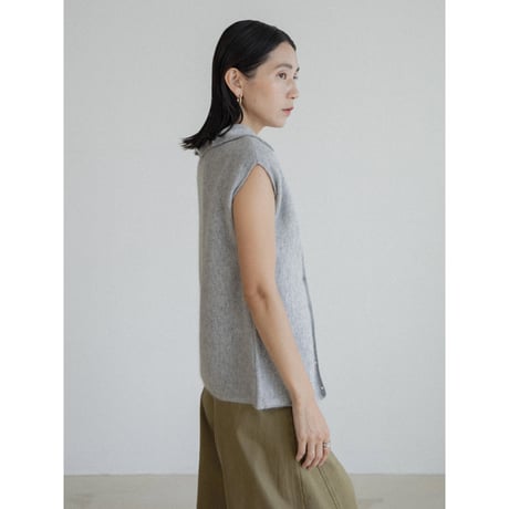 《予約販売》cashmere blend knit vest/2colors_nt2389