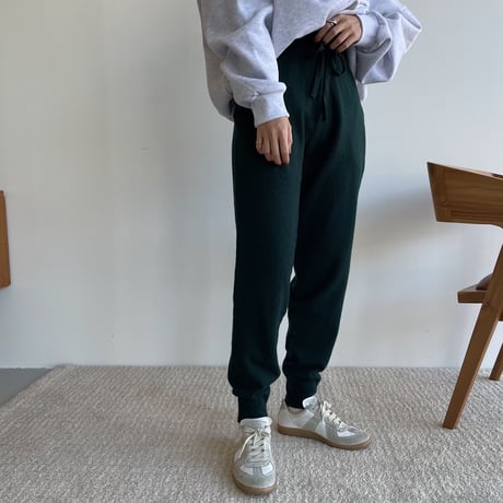 《予約販売》cashmere jogger pants/3colors_np0512