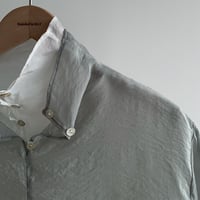 《予約販売》bottle neck sheer blouse/2colors_nb0214