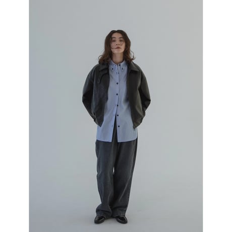 - AUTHENTIC series - throat latch fake leather jacket/black_an0018