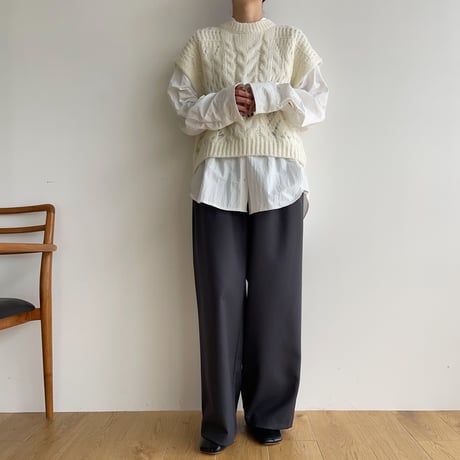 《予約販売》low gauge knit vest/2colors_nt1480