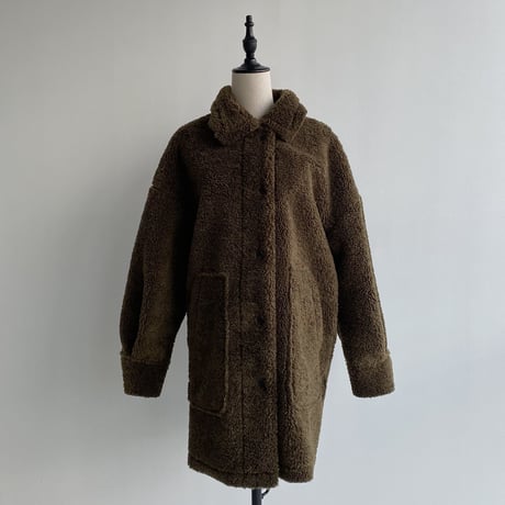 【nokcha original】boa mouton jacket/khaki_no0187