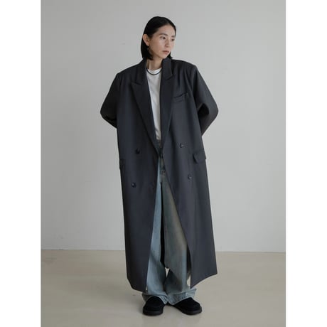 《予約販売》double breasted long coat/2colors_no0439