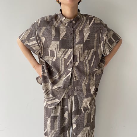 【nokcha original】vintage pattern blouse_nt0949