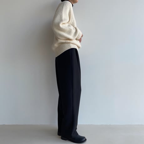 《予約販売》v neck rich knit/2colors_nt1924