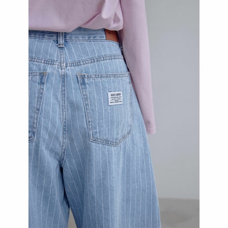 《予約販売》waist mark stripe jeans_nj0176