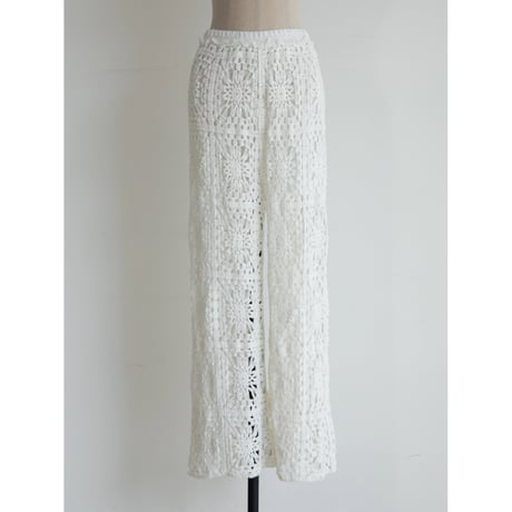 《予約販売》crochet knit pants_np1123
