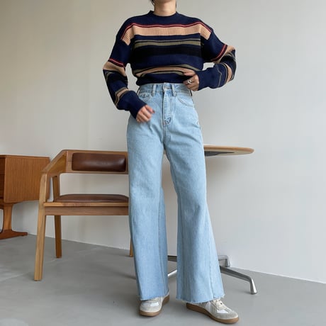 《予約販売》mulch color knit/2colors_nt1105
