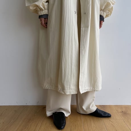 【nokcha original】s/s long coach jacket/ivory_no0285