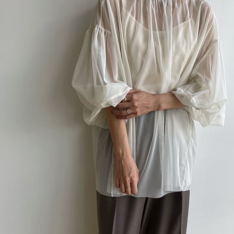 《予約販売》2set sheer blouse/2colors_nb0189