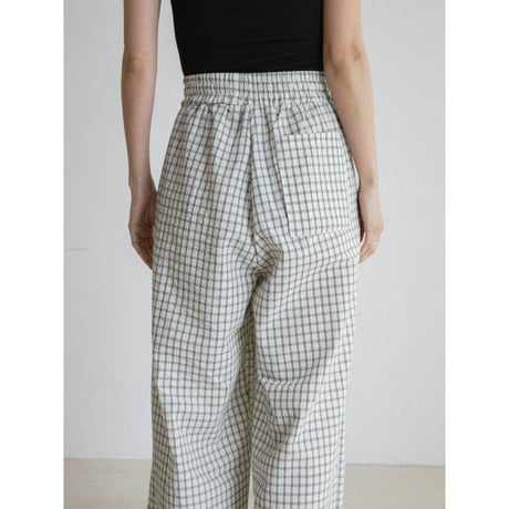 《予約販売》light check tuck pants/2colors_np1243