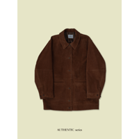 - AUTHENTIC series - real suède rich jacket/camel_an0037