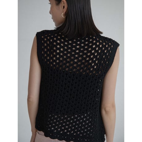 《予約販売》mannish low gauge knit vest/2colors_nt2339