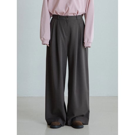 《予約販売》two tuck simply wide pants/2colors_np1159