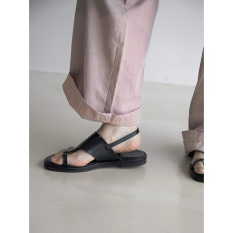 《予約販売》accent mannish thong sandal/2colors_na0646