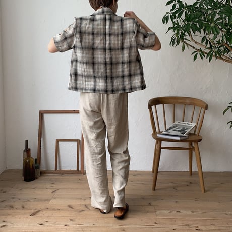 《予約販売》s/s check jacket/2colors_no0089
