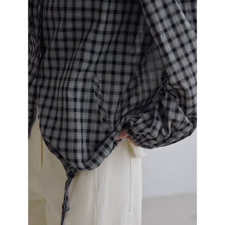 《予約販売》check hoodie shirt_nb0360