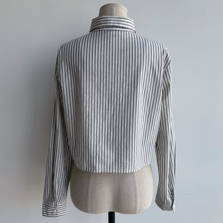 《予約販売》stripe croped shirt/2colors_nb0221