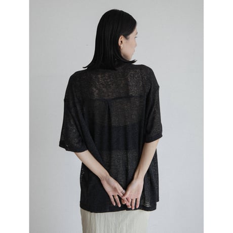 《予約販売》linen soft over knit shirt/2colors(unisex)_nb0323