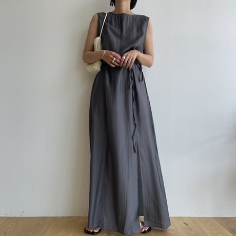 《予約販売》2way slit long ops/2colors_nd0148