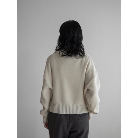 《予約販売》quality zip knit cardigan/2colors_no0398