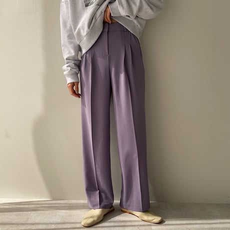 《予約販売》s/s two tuck wide pants/2colors_np0357