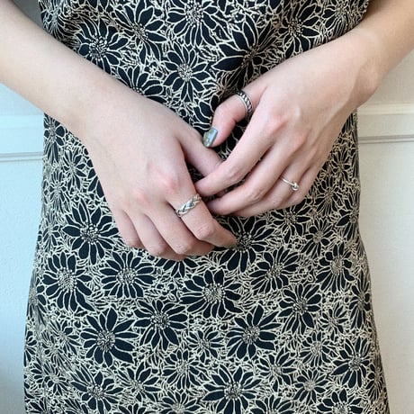 ✳︎予約販売✳︎silver925 thin braid ring_na0022