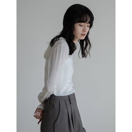 《予約販売》sheer hoodie tops/2colors_nt2256