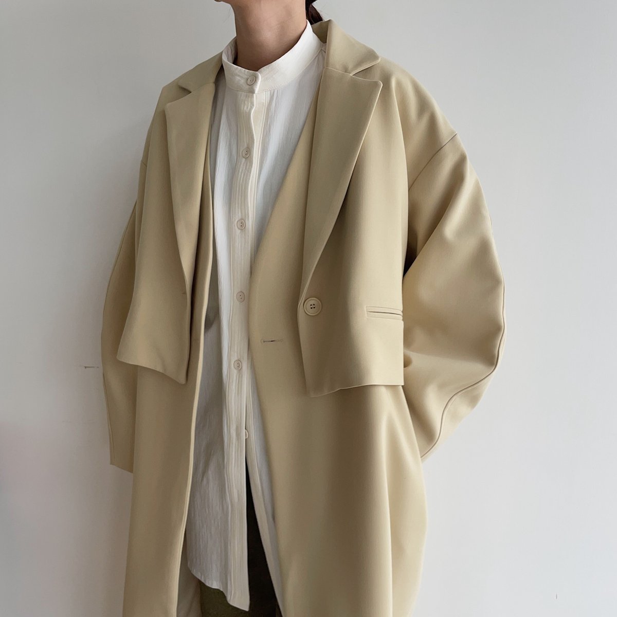 nokcha original 2set mulch coat /navy